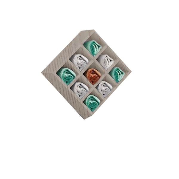 Porta Toalhas Organizador Para 9 Lugares Em Mdf - Madeirado