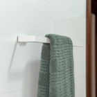 Porta Toalhas Para Banheiro Line Parafuso Cor Branco