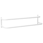 Porta Toalhas Toalheiro Duplo P/ Porta Ou Parede Branco 60cm