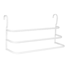 Porta Toalhas Triplo Toalheiro Para Box Branco 60cm