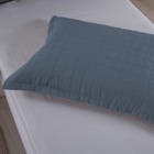 Porta Travesseiro 300 Fios Matelado Azul 70x50cm