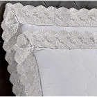 Porta Travesseiro Buettner Percal 300 Fios C- Renda Estela 50