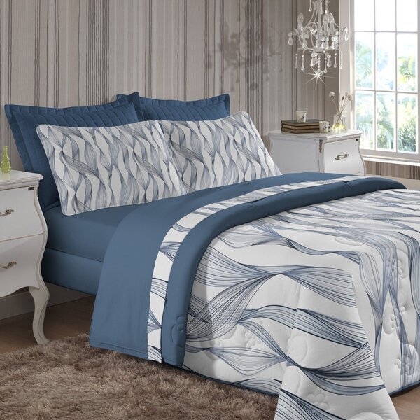 Porta-travesseiro Estampado Tecebem Paz Malha 100% Algodão 55