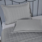 Porta Travesseiro Matelado Soft Cinza 70x50cm