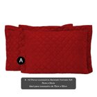 Porta Travesseiro Matelado Vermelho Casaborda 2 Peças