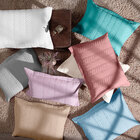 Porta Travesseiro Percal 100% Algodão Matelado Azul Tiffany