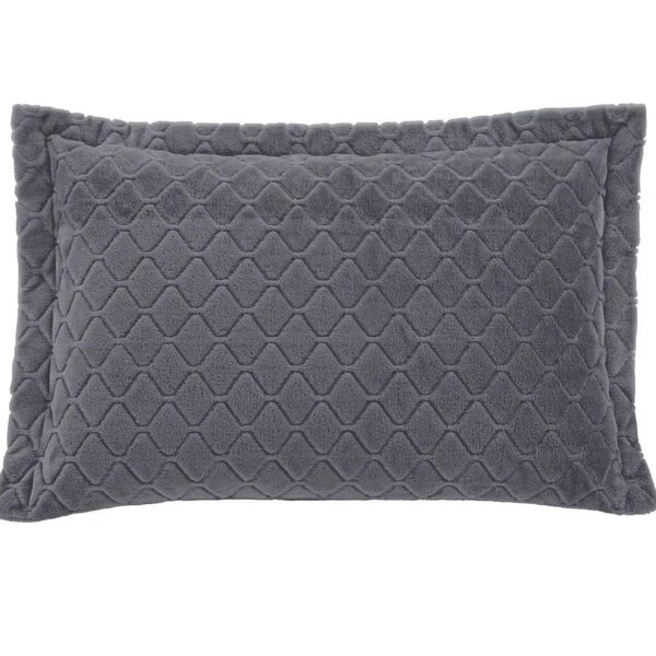 Porta Travesseiro Plush Inove 55cm X 80cm  - Ardosia