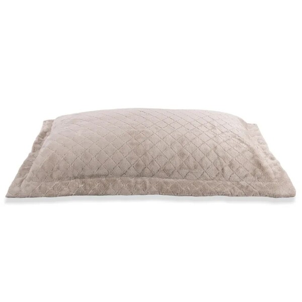 Porta Travesseiro Plush Inove Liso 55 X 80 Cm Cevada Hedrons