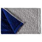 Porta Travesseiro Pratik Cinza/azul Royal Avulso Dupla Face C