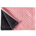 Porta Travesseiro Pratik Rosê/preto Avulso Dupla Face C/ Zípe