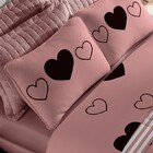 Porta Travesseiro Tecebem Malha Matelado Coração Estampado Ro
