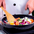 Porta Utensílios De Cozinha Bambu C Colher De Pau Espátulas