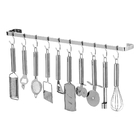 Porta Utensílios E Talheres De Parede 100cm 18 Ganchos