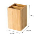 Porta Utensílios Quadrado Bambu Delinia