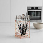 Porta Utensilos De Metal Cobre 10 5cm X 10 5cm X 15 5cm