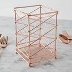 Porta Utensilos De Metal Cobre 10 5cm X 10 5cm X 15 5cm
