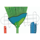 Porta Vassouras E Rodos Suporte Branco Organizador Lavanderia