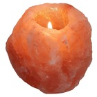 Porta Vela Com Aroma Terapêutica Sal Rosa Himalaia