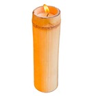 Porta Vela De Bambu Natural 15 Cm Pvbn15cm