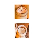 Porta Vela De Bambu Natural 5 Cm Pvbn5cm