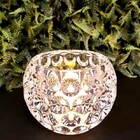 Porta Vela De Cristal Bolha 9 5 X 7 5cm Lyor 4416