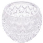 Porta Vela De Cristal Coraçao 11 X 9cm Lyor 1997