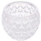 Porta Vela De Cristal Coraçao 9 5 X 7 5cm Lyor 1996