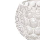 Porta-vela Em Cristal Lyor Bolhas 11x9cm