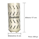 Porta-vela "gratidão"