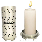 Porta-vela "gratidão"