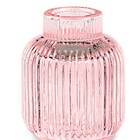 Porta-velas Rosa Em Vidro