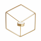 Porta Velas Wire Dourado