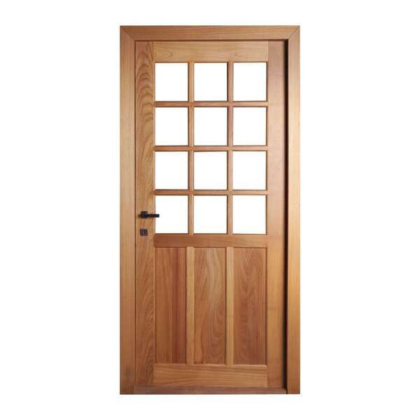 Porta Veneza Sem Vidro Em Madeira Maciça Tauari Mapaf 60cm X