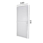 Porta Veneziana 210x60x4,5cm Abertura Esquerda Crv Esquadrias