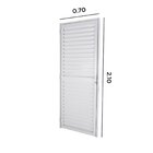 Porta Veneziana 210x70x3,7cm Abertura Direita Crv Esquadrias