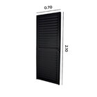 Porta Veneziana 210x70x3,7cm Abertura Direita Crv Esquadrias