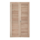 Porta com Veneziana de Abrir Eucalipto 213x14cm Ambos os Lados Rondosul