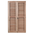 Porta com Veneziana de Abrir Eucalipto 213x14cm Ambos os Lados Rondosul