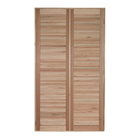 Porta com Veneziana de Abrir Eucalipto 213x14cm Ambos os Lados Rondosul