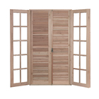 Porta com Veneziana de Abrir Eucalipto 213x14cm Ambos os Lados Rondosul