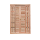 Porta com Veneziana de Correr Eucalipto 213x14cm Central Rondosul