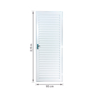 Porta Veneziana de Giro Aço Pintado Branca 215x0,95m Lado Esquerdo Stander CRV