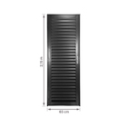 Porta Veneziana de Giro Aço Pintado Preto 215x0,65m Lado Esquerdo Stander CRV