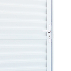 Porta Veneziana de Giro 1 Folha Alumínio Pintado Branco 2,10x0,80m Lado Direito Linha Slim Líder