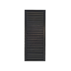 Porta Veneziana de Giro Alumínio Pintado Preto 2,10x0,70m Lado Direito Líder