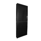 Porta Veneziana de Giro Direito 1 Folha Alumínio Pintado Preto 2,15x0,65m Stander CRV