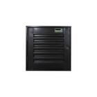 Porta Veneziana de Giro Direito 1 Folha Alumínio Pintado Preto 60x60cm Stander CRV