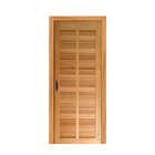 Porta Veneziana Em Madeira Maciça Tauari Mapaf 72cm X 210cm