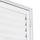 Porta Veneziana de Giro Alumínio Branco com Fechadura 2,10x0,80m Lado Direito Linha Home 3A Alumínio