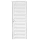 Porta Veneziana de Giro Direito 1 Folha Alumínio Pintado Branco 210x80cm Classic CRV